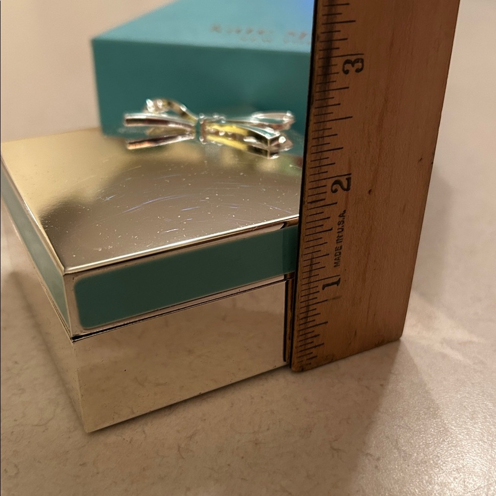 Lenox x Kate Spade New York Trinket Box Vienna Lane Silver Plate Keepsake Box - Picture 6 of 17